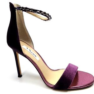 Deena Sandals (Eggplant Velvet)